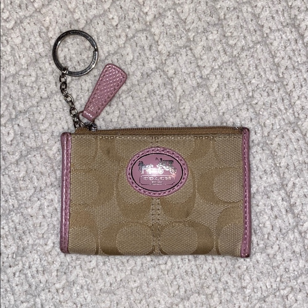 coach keychain card holder / wallet